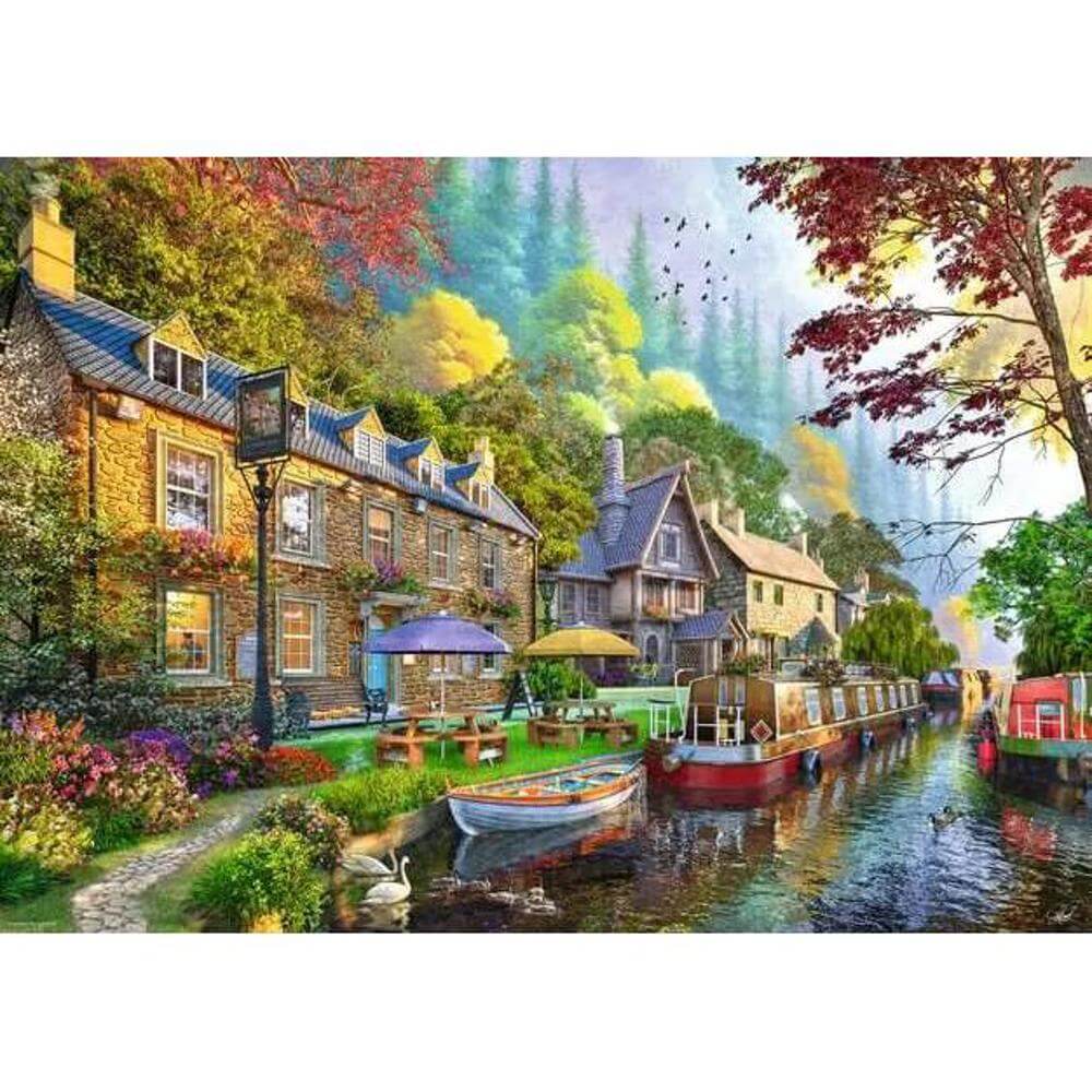 Ravensburger Canal Side Down Lane No. 6 1000 Piece Jigsaw Puzzle
